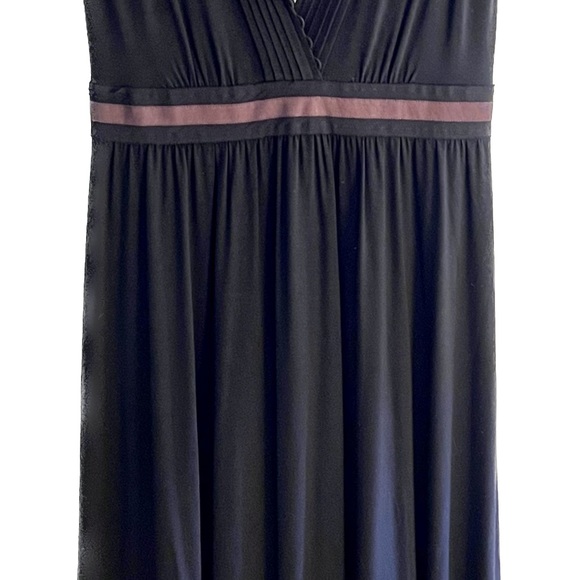 Theory Jersey Knit black MIDI Dress. Size P. Cap Sleeves. - Picture 4 of 6